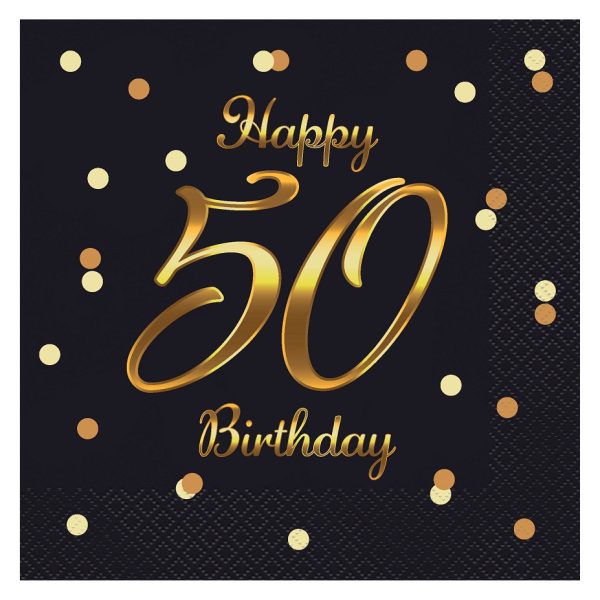 SALVETE  HAPPY 50 BIRTHDAY 33x33cm 20/1