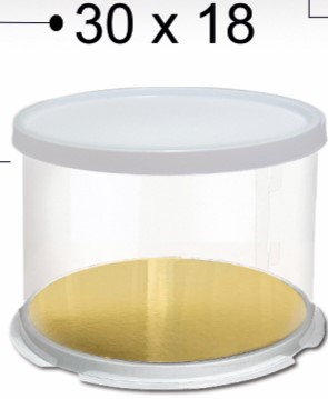 KUTIJA za TORTU 300x180 mm 1/1 TRANSPARENT