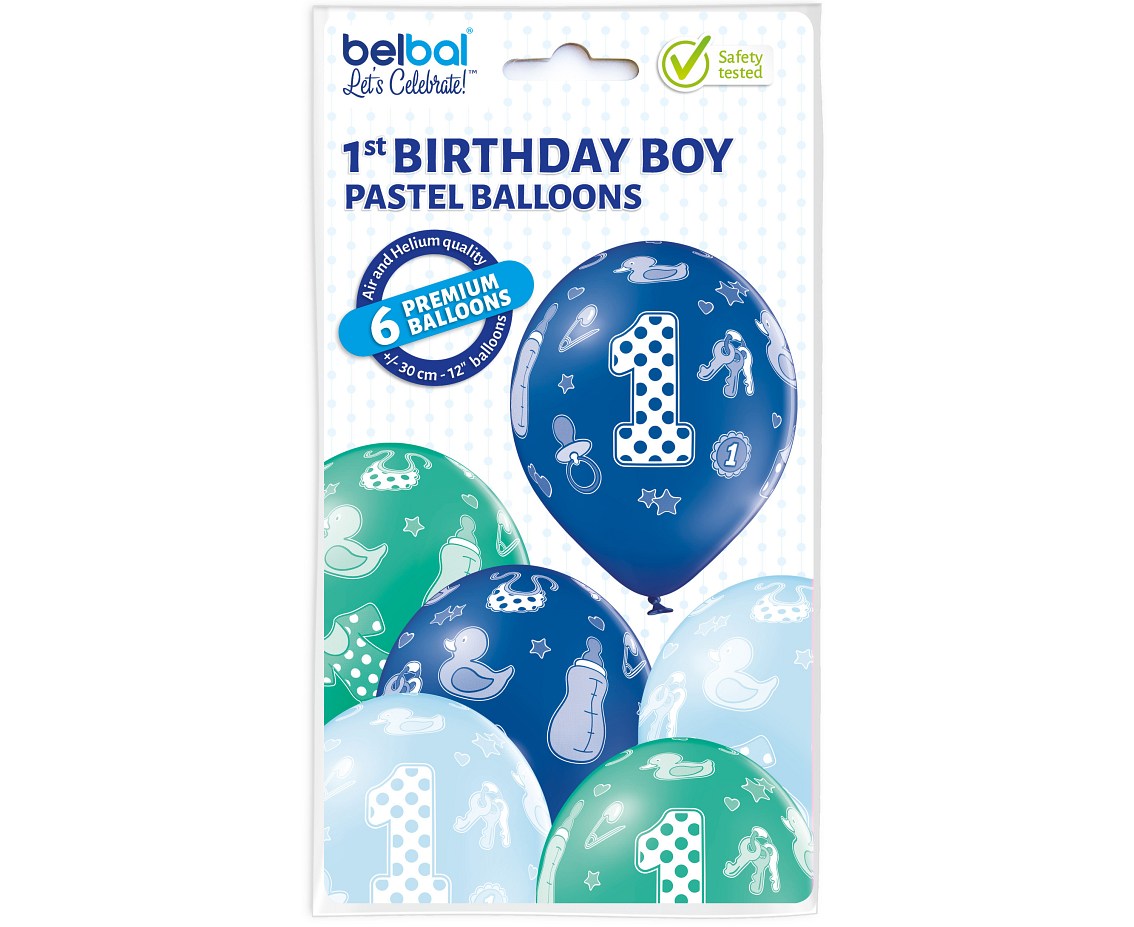 BALONI PASTEL 1st BIRTHDAY BOY 6/1 - Slika 2